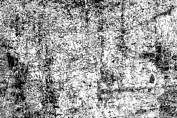 Grunge is black and white. Abstract monochrome background. The grim texture of disaster. Pattern of cracks, chips. Dirty vintage surface. Old worn wall.