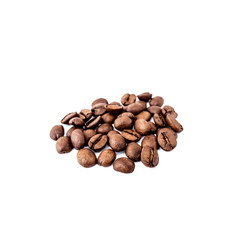 Coffee beans on white.