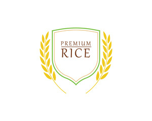 rice food meal logo and symbols template