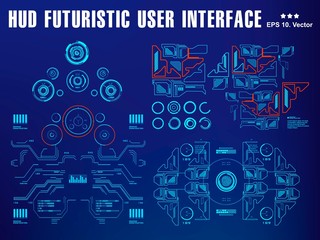Futuristic virtual graphic touch user interface, target