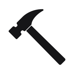 Hammer icon, hammer symbol, vector.
