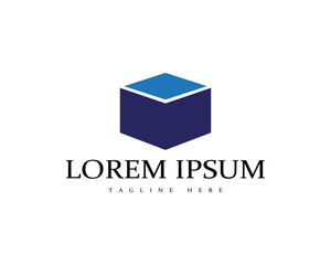 Open cardboard box icon illustration