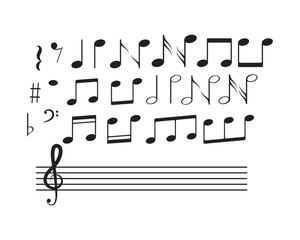 Music note Icon Vector