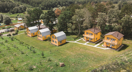 Farm from drone view aero photography