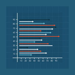 Statistical pie chart / pie chart flat icon for apps and websites