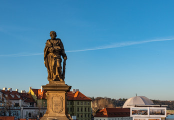 Fototapeta na wymiar Monument for czech hero in Prague