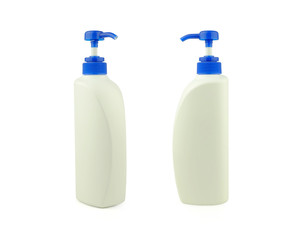 white plastic cream pump container