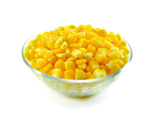 corn seed on glass bowl
