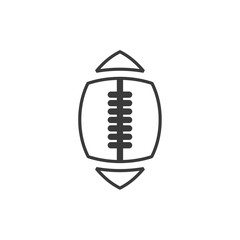 American football icon template black color editable. sport ball symbol vector sign isolated on white background. Simple logo vector illustration for graphic and web design.