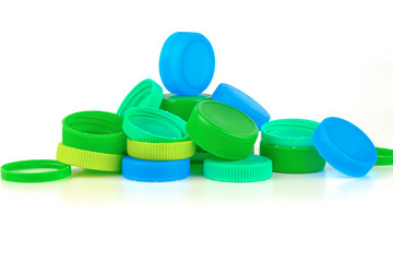 pile of plastic bottle cap