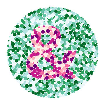 Ampersand sign color distributed circles dots illustration
