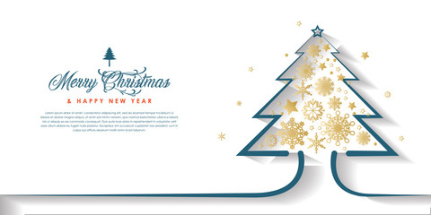 Brightness christmas tree background