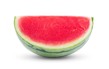 pieces of refreshing slice watermelon on a white background