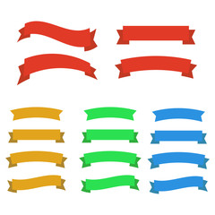 Retro vector banner ribbons and badges for sale. Banner ribbon vector set
