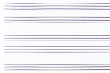 Empty sheet of notes template for beginners. Sheet of notes background