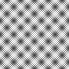 Seamless square pattern background design - abstract monochrome vector illustration