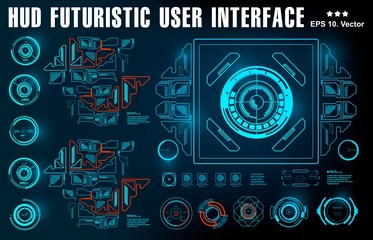 Futuristic virtual graphic touch user interface, target