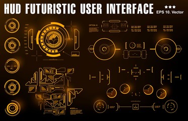 Fototapeta premium Futuristic virtual graphic touch user interface, target
