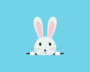 Rabbit Logo template vector icon
