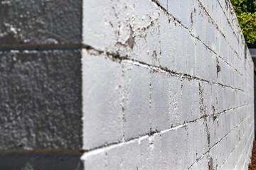 Obraz premium White brick wall background and wallpaper