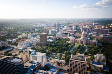 Fototapeta na wymiar Aerial of Austin Texas