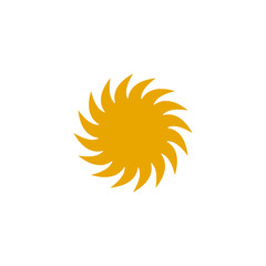 Fototapeta na wymiar Sun logo design vector template