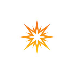 Naklejka premium Sun logo design vector template