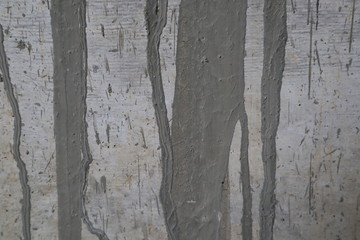 mortar like old wood background from wall , Thailand