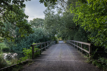 Fototapeta premium Lachendorf Lachtebrücke