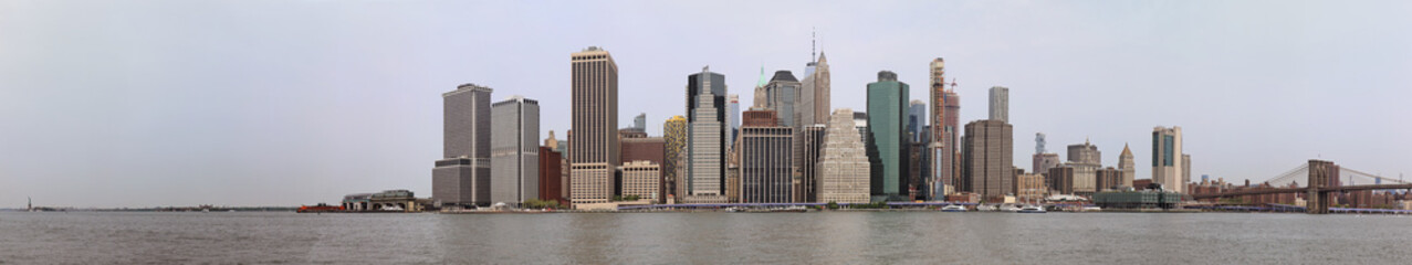 Fototapeta na wymiar NYC buildings architecture panorama
