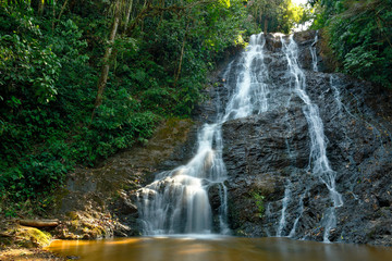Natural waterfall in san martin de pangoa called the promise of love