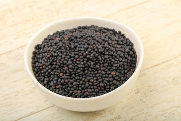 Fototapeta na wymiar Black lentils