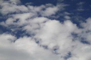 The vast blue sky and clouds sky. blue sky background with tiny clouds. 