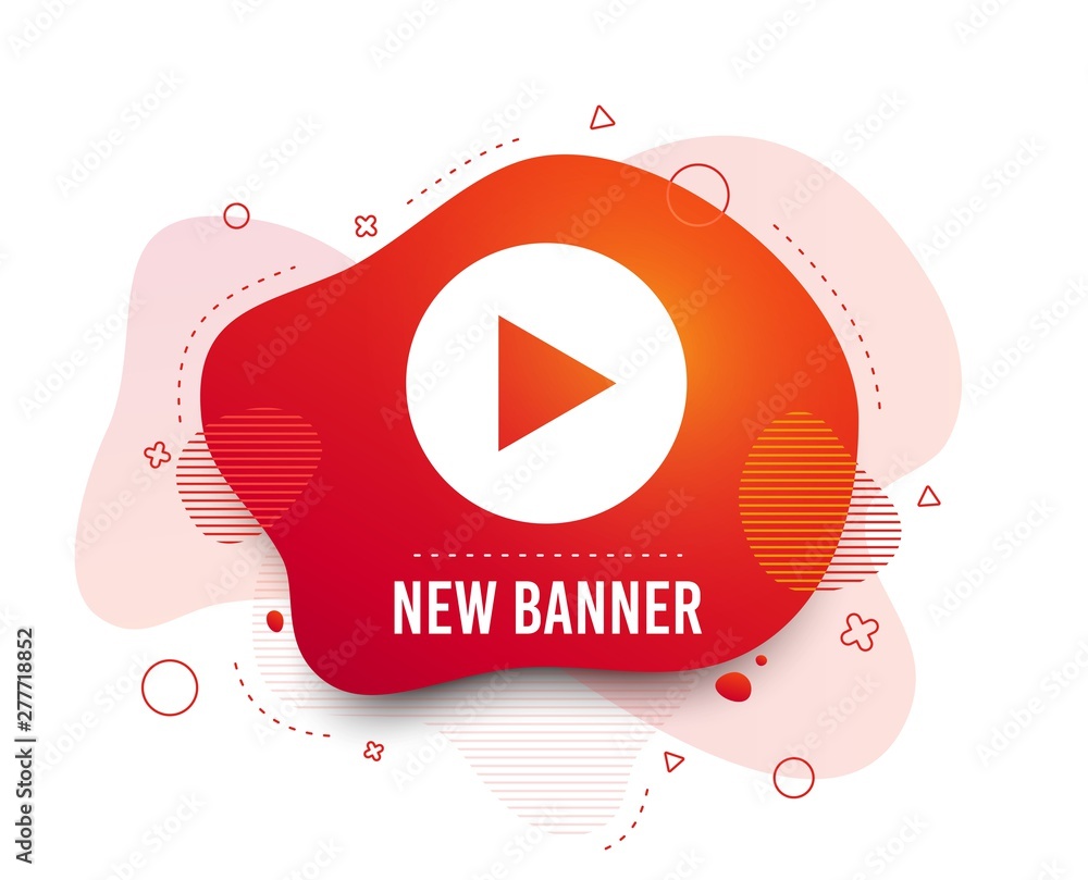 Poster fluid badge. arrow sign icon. next button. navigation symbol. abstract shape. gradient arrow icon. f