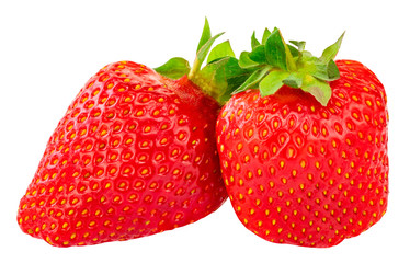 Strawberry isolated on white background. Clipping Path