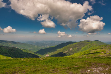 Panorama from Monte Chiappo peak. Color image