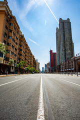 Obraz premium china harbin cityscape street view