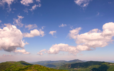 Panorama from Monte Chiappo peak. Color image