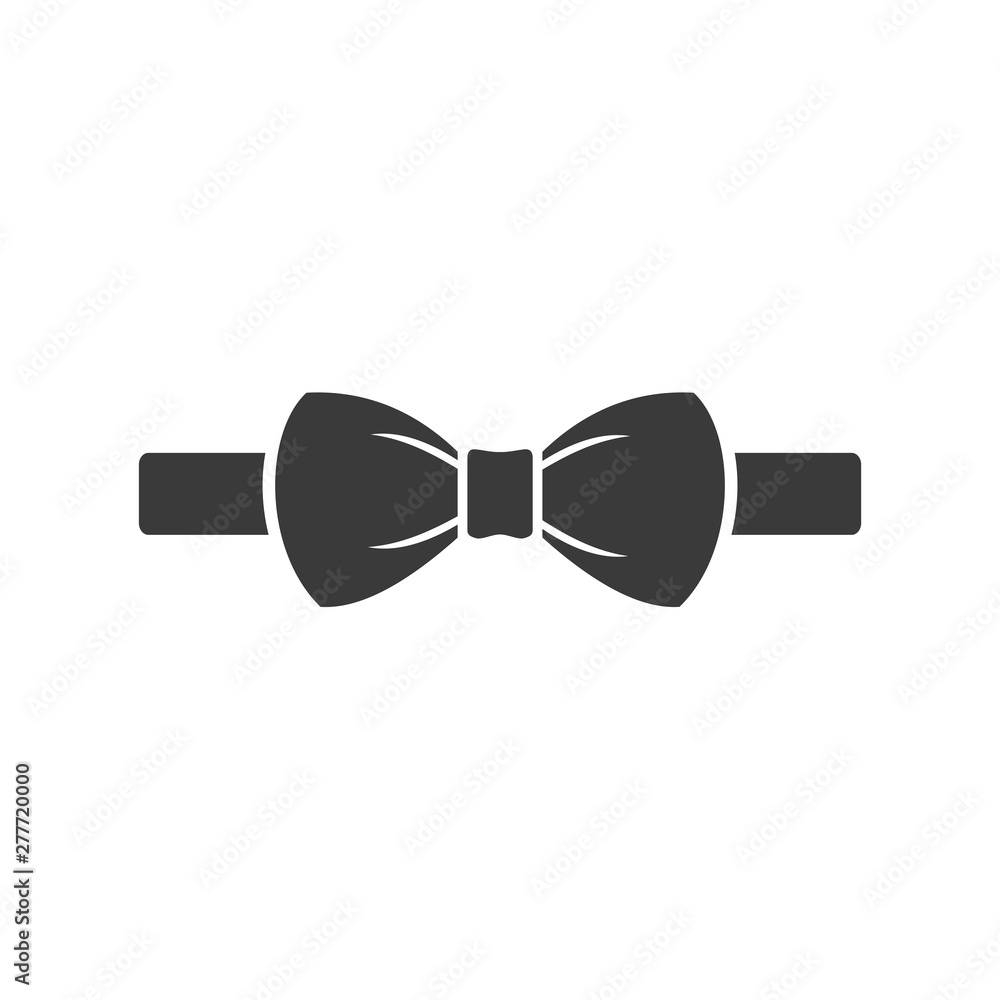 Aufkleber bow tie icon template color editable. bow tie symbol vector sign isolated on white background. simpl