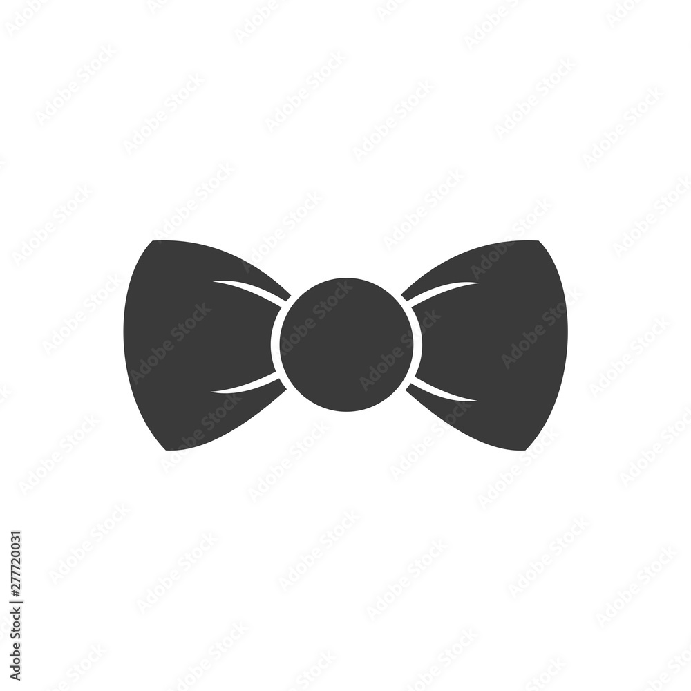 Aufkleber bow tie icon template color editable. bow tie symbol vector sign isolated on white background. simpl