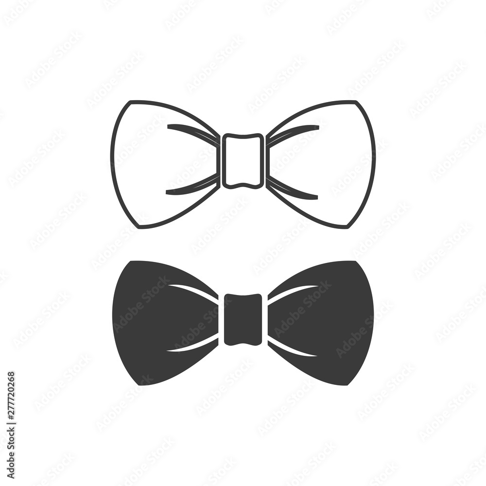 Poster bow tie icon template color editable. bow tie symbol vector sign isolated on white background. simpl