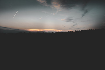 Fototapeta premium sunset in the hills