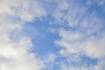 blue sky with cloud. blue sky background with white clouds