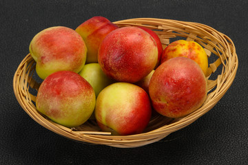 Sweet tasty fresh ripe apricots