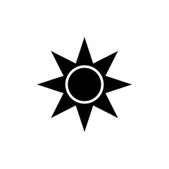 sun icon template vector illustration vector - vector