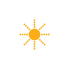 sun icon template vector illustration vector - vector