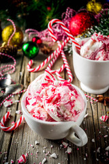 Peppermint Candy Cane Ice Cream