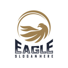 Eagle Logo Design Vector. Flying Eagle logo template. Icon Symbol