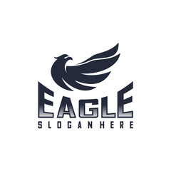 Fototapeta premium Eagle Logo Design Vector. Flying Eagle logo template. Icon Symbol