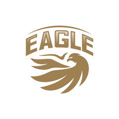 Eagle Logo Design Vector. Flying Eagle logo template. Icon Symbol
